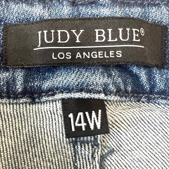 Judy Blue High Rise Relaxed Fit Mid Rise Stretch Denim Casual Jeans Womens 14W - Picture 10 of 10